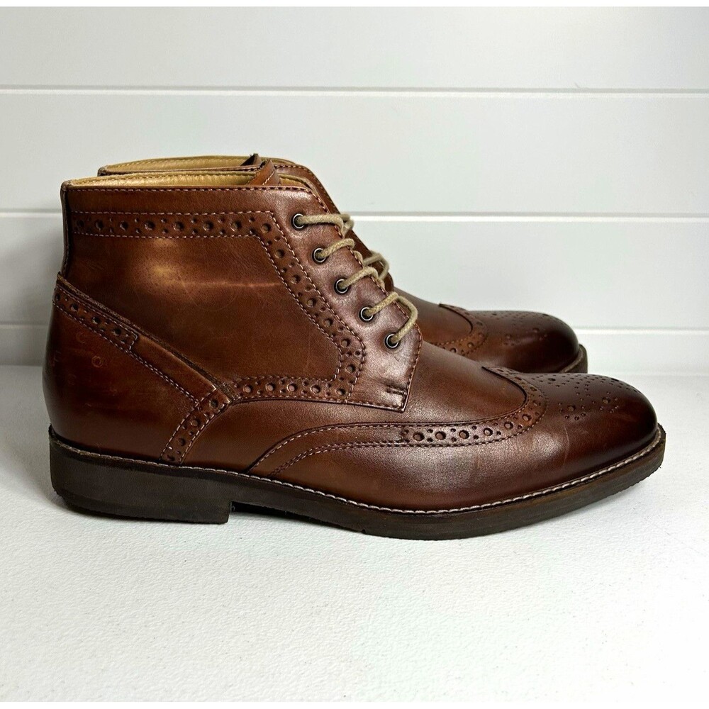 Johnston & Murphy J&M 1850 Men’s Brown Leather Chukka Boots Size 9 M Lace Up